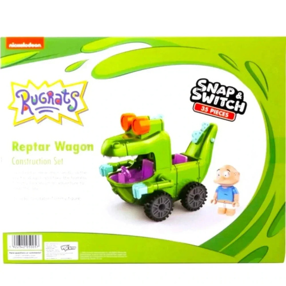 Rugrats - Snap & Switch 35 Piece Tommy & Reptar Wagon Construction Set - BNIB 🦖 - Picture 3 of 4
